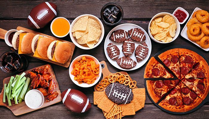 football tailgate spread image