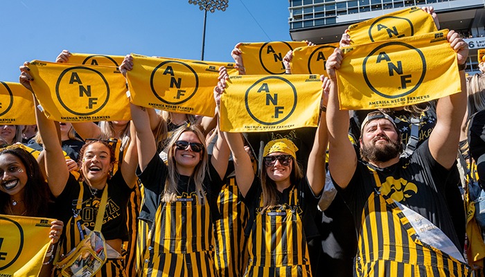 Iowa Farm Bureau and University of Iowa Athletics team up for the 13th annual America Needs Farmers (ANF) game and tailgate at Kinnick Stadium 