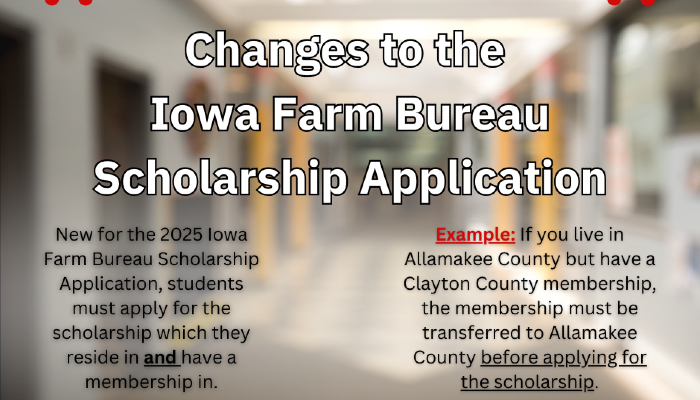 Clayton County Farm Bureau seeking 2025 scholarship applications