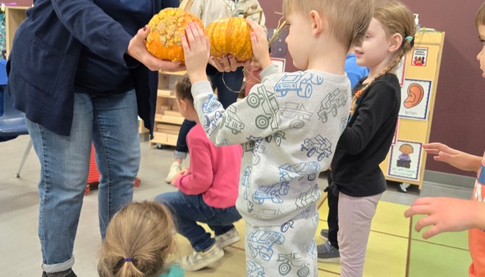 Little pumpkins at preschool!