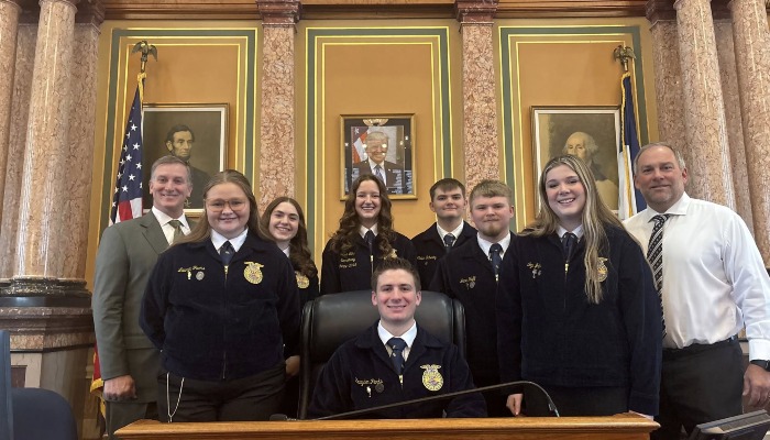 Bondurant-Farrar FFA Chapter Joins 40th Legislative Symposium and FFA Day at the Capitol