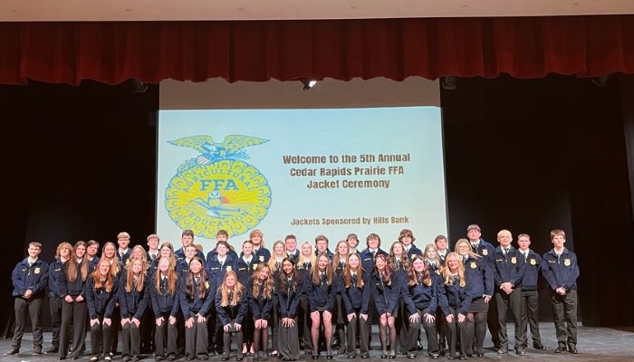 Cedar Rapids Prairie FFA Hosts 5th Annual Jacket Ceremony