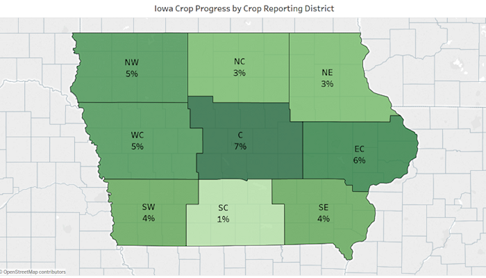 September Update: Iowa Crop Progress by Crop Reporting District